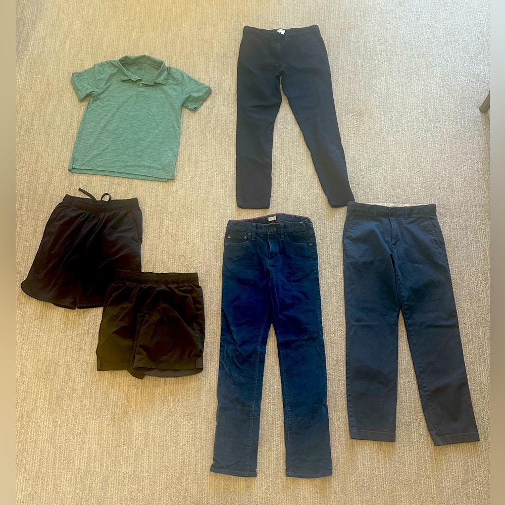 Crewcuts lot of 7, including 3 new pants, size 12 see description
